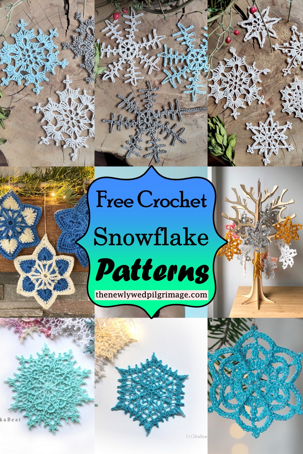 41 Free Crochet Snowflake Patterns (With Pictures) - The Newlywed