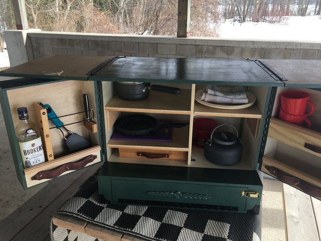 Deluxe Camp Chuck Box Glamping Style
