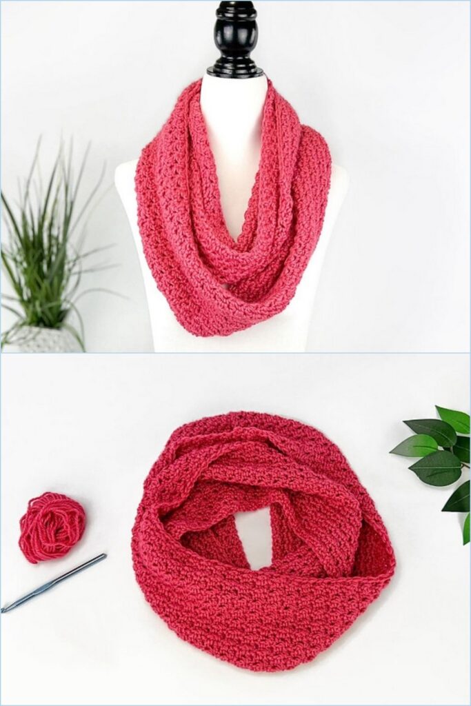 15 Free Crochet Infinity Scarf Patterns To Keep Warm - The Newlywed
