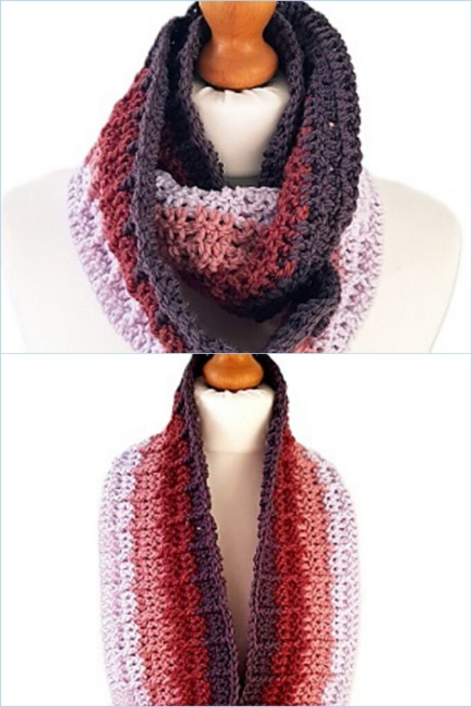 15 Free Crochet Infinity Scarf Patterns To Keep Warm - The Newlywed