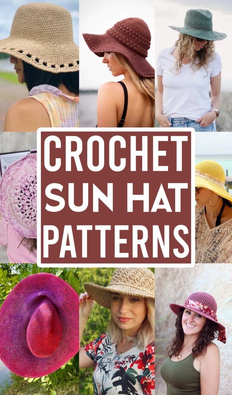 14 Free Crochet Sun Hat Patterns For Beach And Windy Weathers - The ...