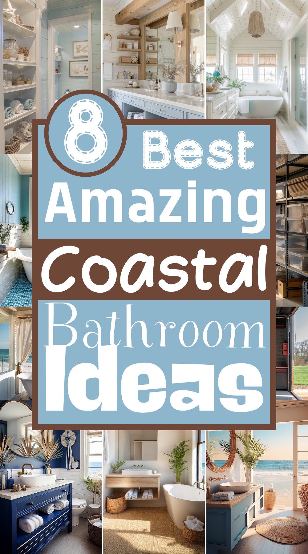 8 Coastal Bathroom Ideas