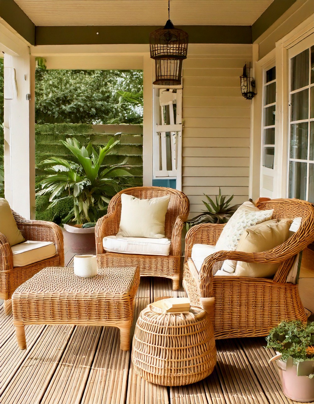 Wicker Furniture with Cushions