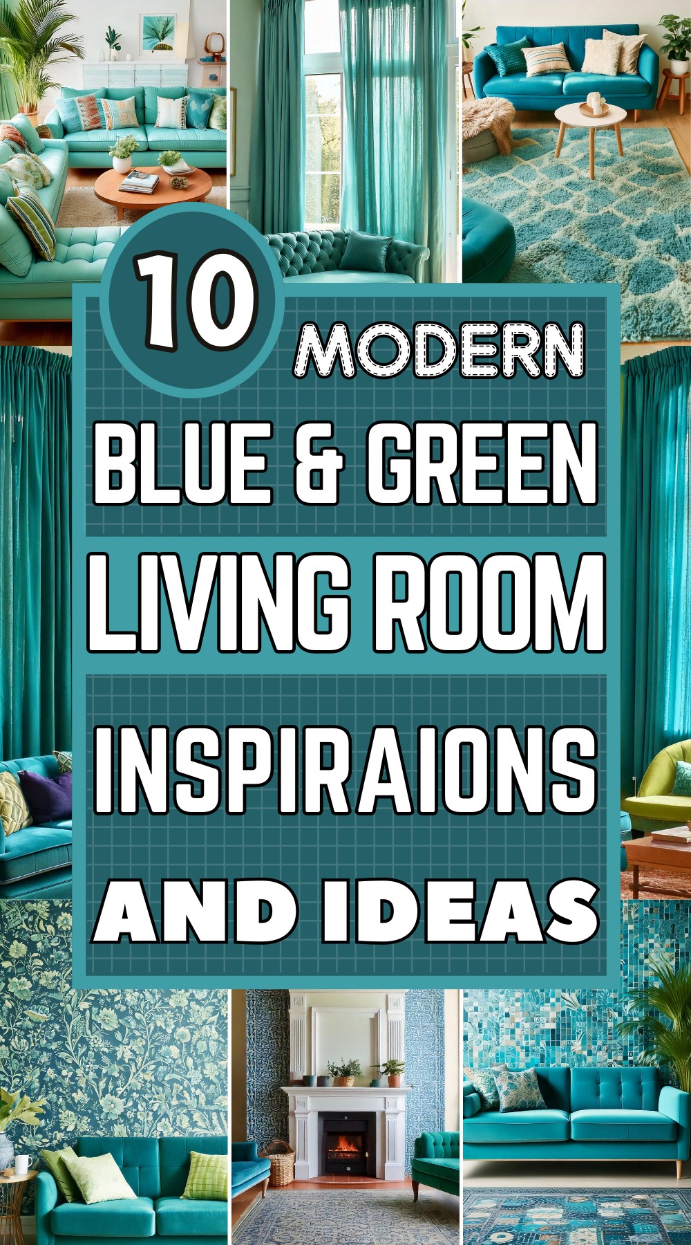 Blue and Green Living Room Ideas