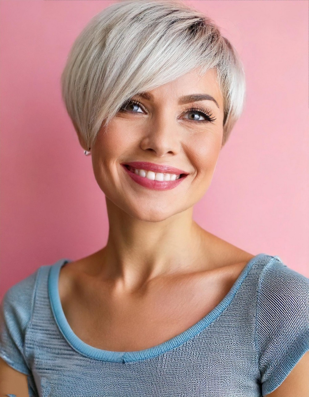 Choppy Pixie with Silver Undertones