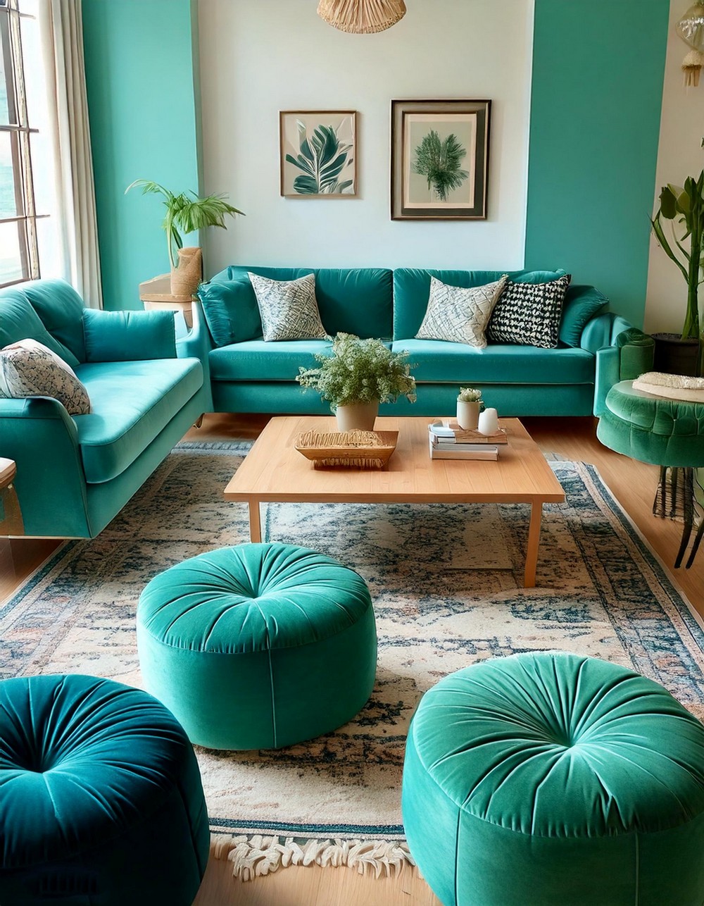 Colorful Ottomans