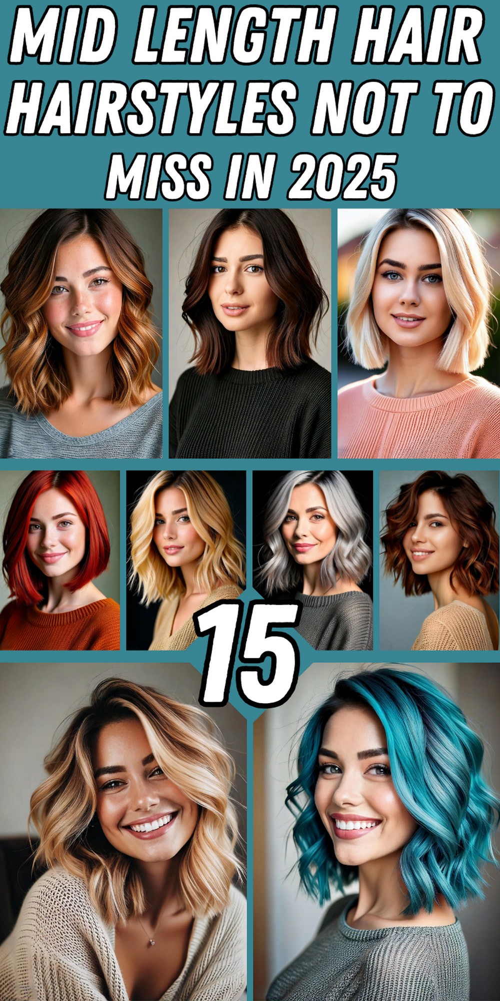 Mid Length Hairstyles Not To Miss In 2025