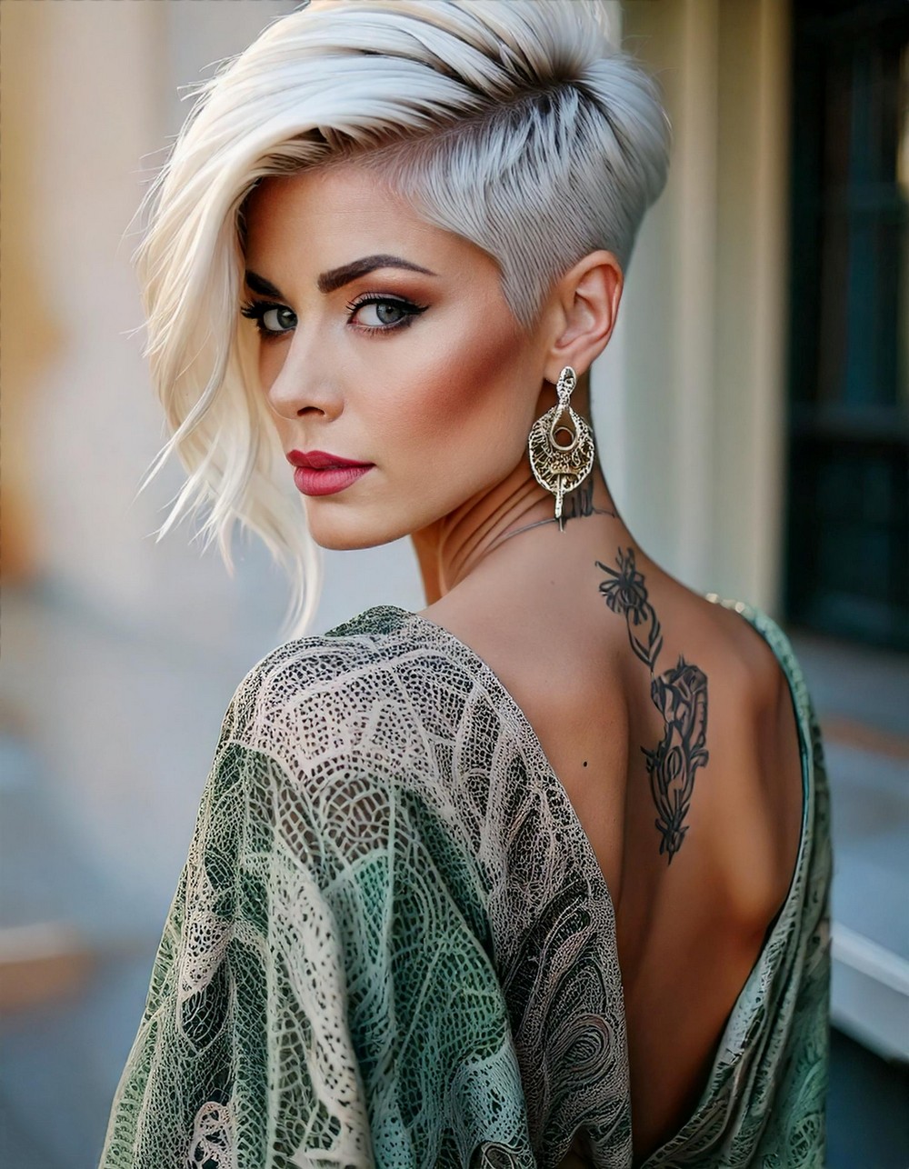 Platinum Sleek Pixie