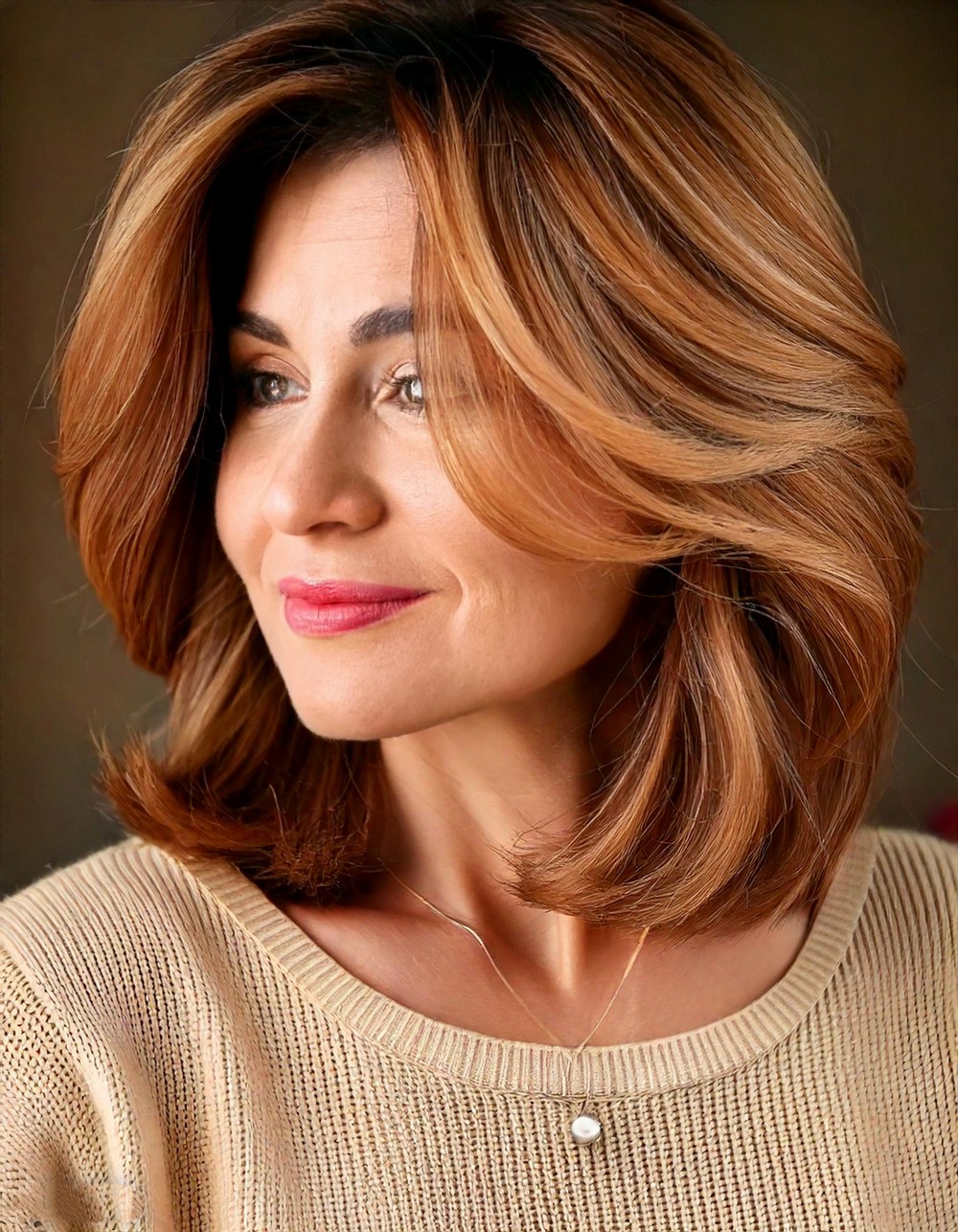 Soft Shag with Golden Highlights