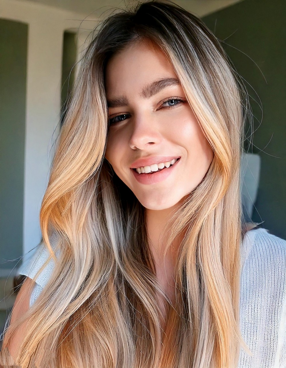 Wispy Layers with Sandy Blonde Highlights