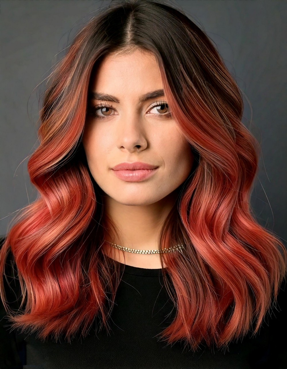 Brown to Rose Gold Color Melt