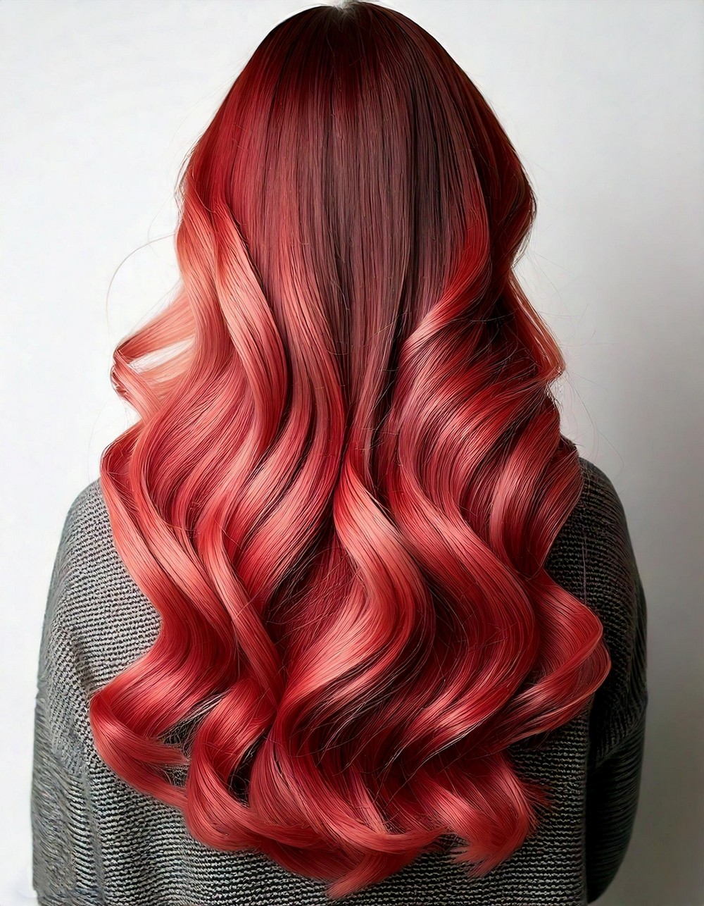 Extra Long Hair with Rose Balayage