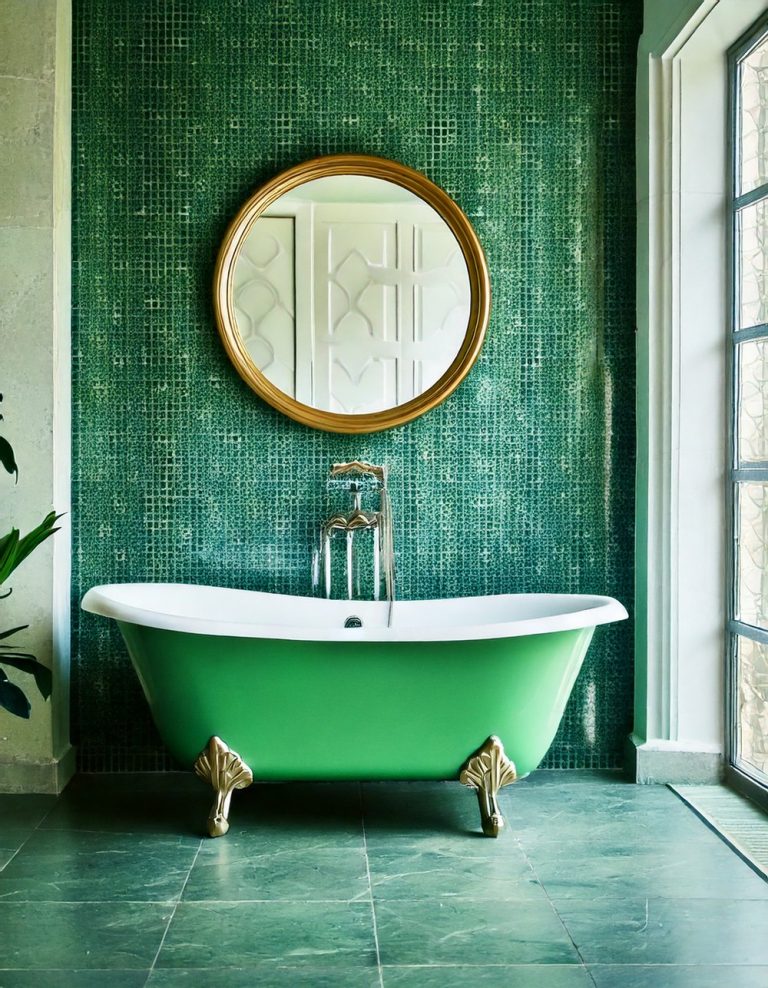 Artistic Green Tiles
