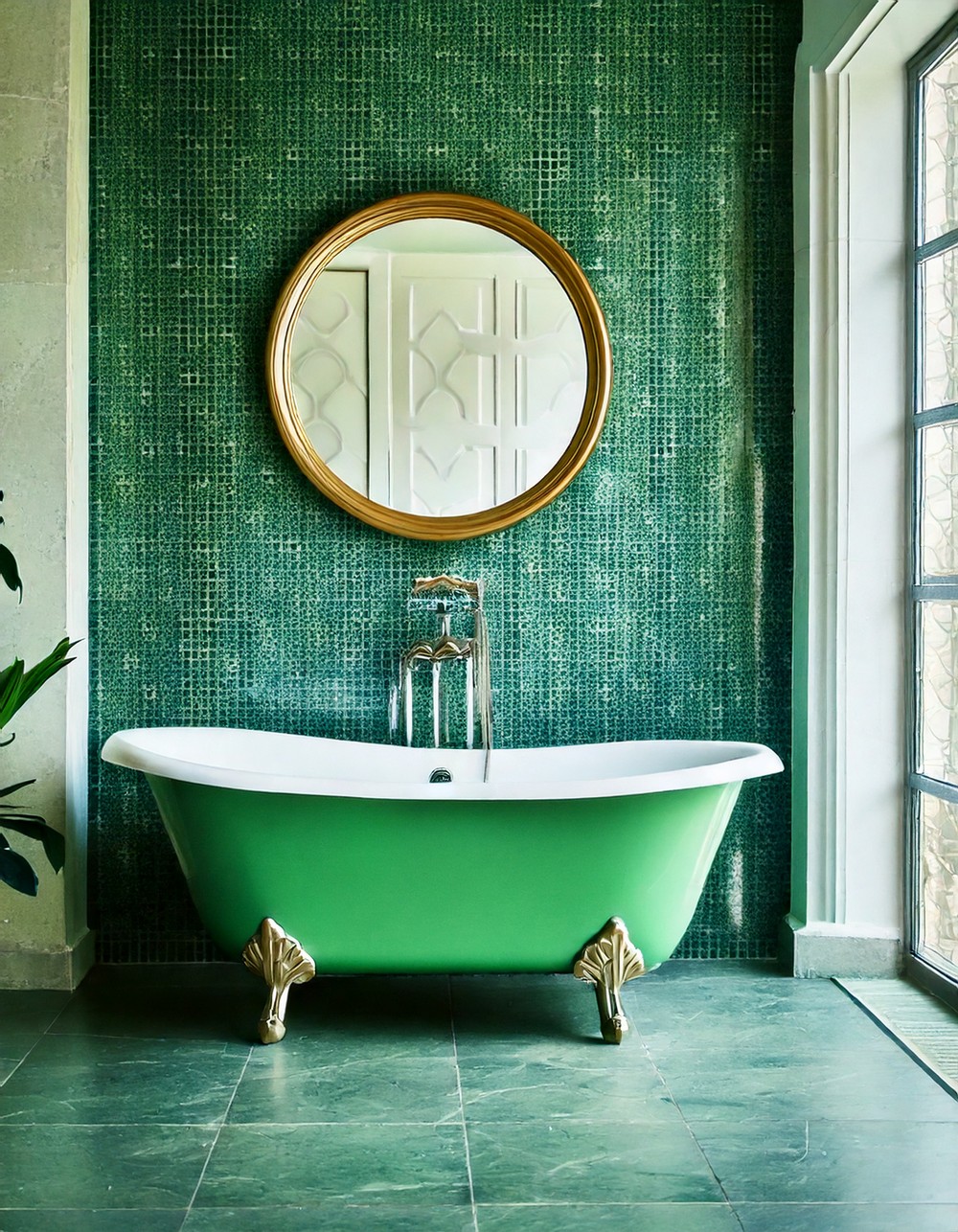 Artistic Green Tiles