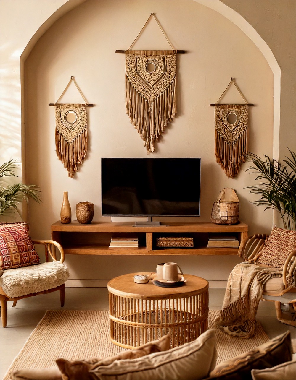 Bohemian Vibe with Decorative Shelves