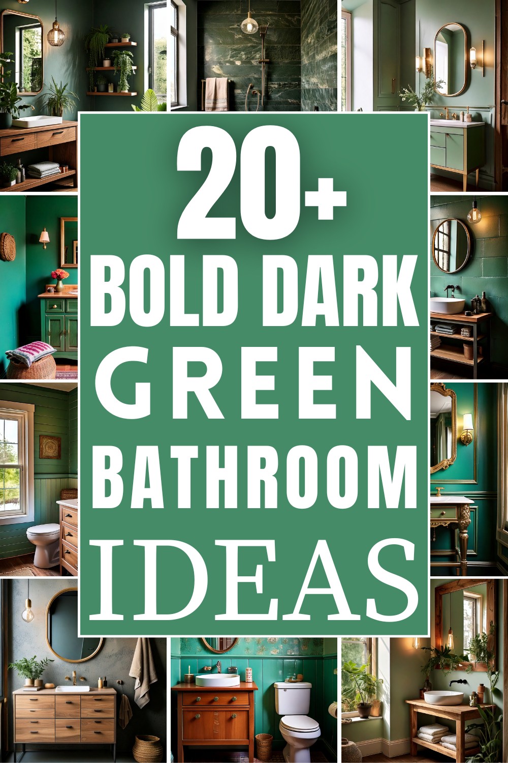 Bold Dark Green Bathroom Ideas
