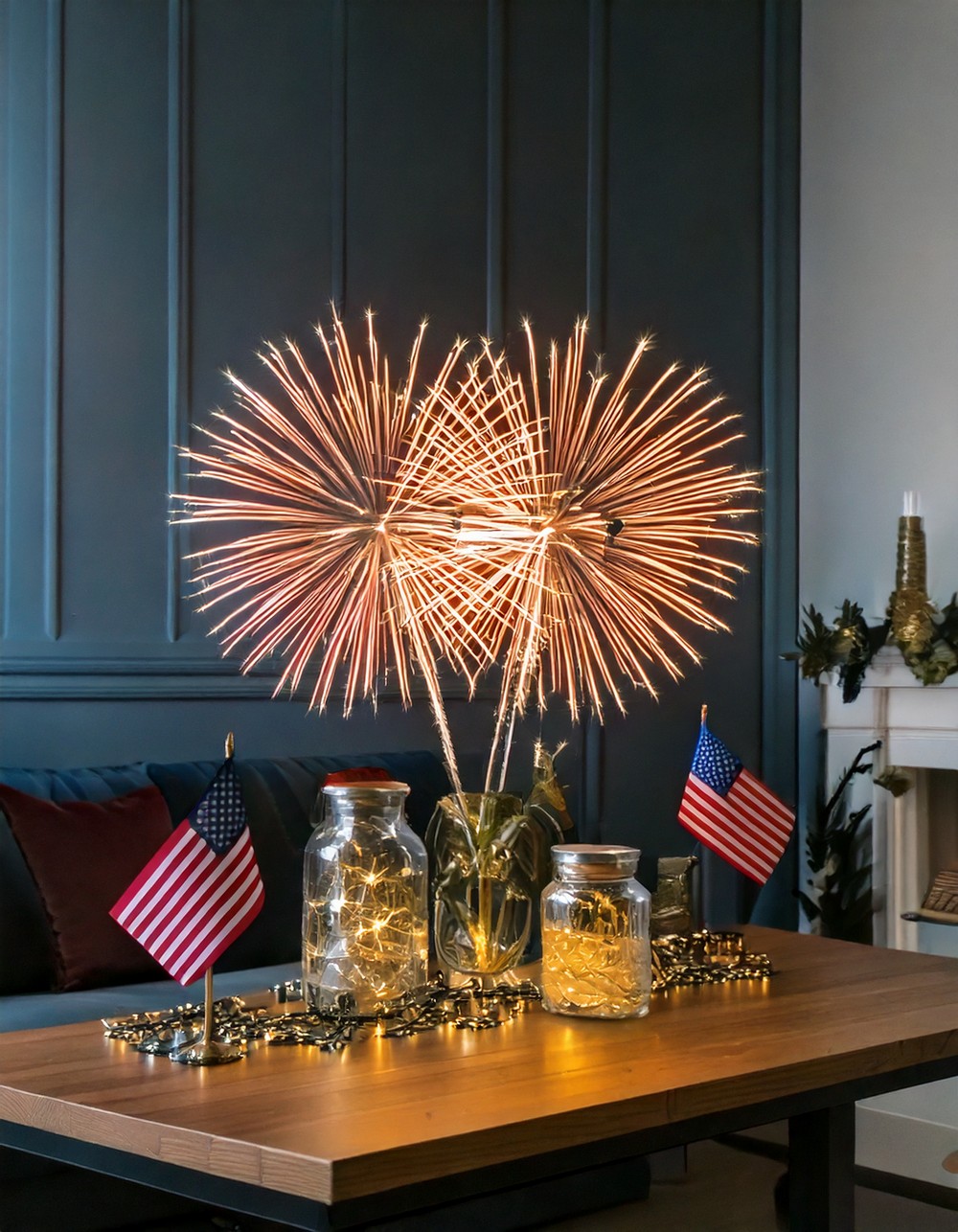 DIY Fireworks-Inspired Centerpieces