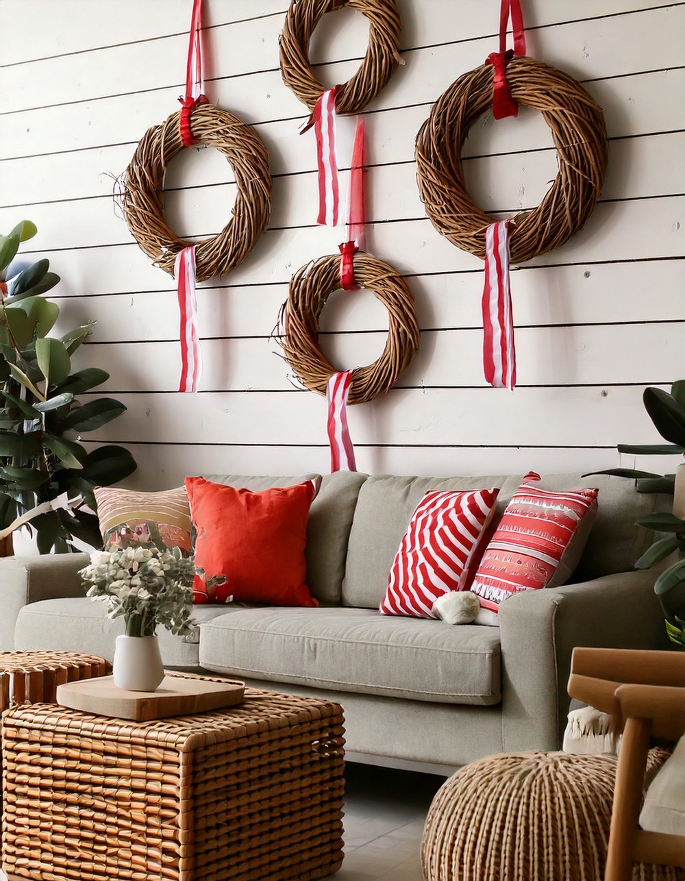 DIY Patriotic Wreaths and Wall Hangings