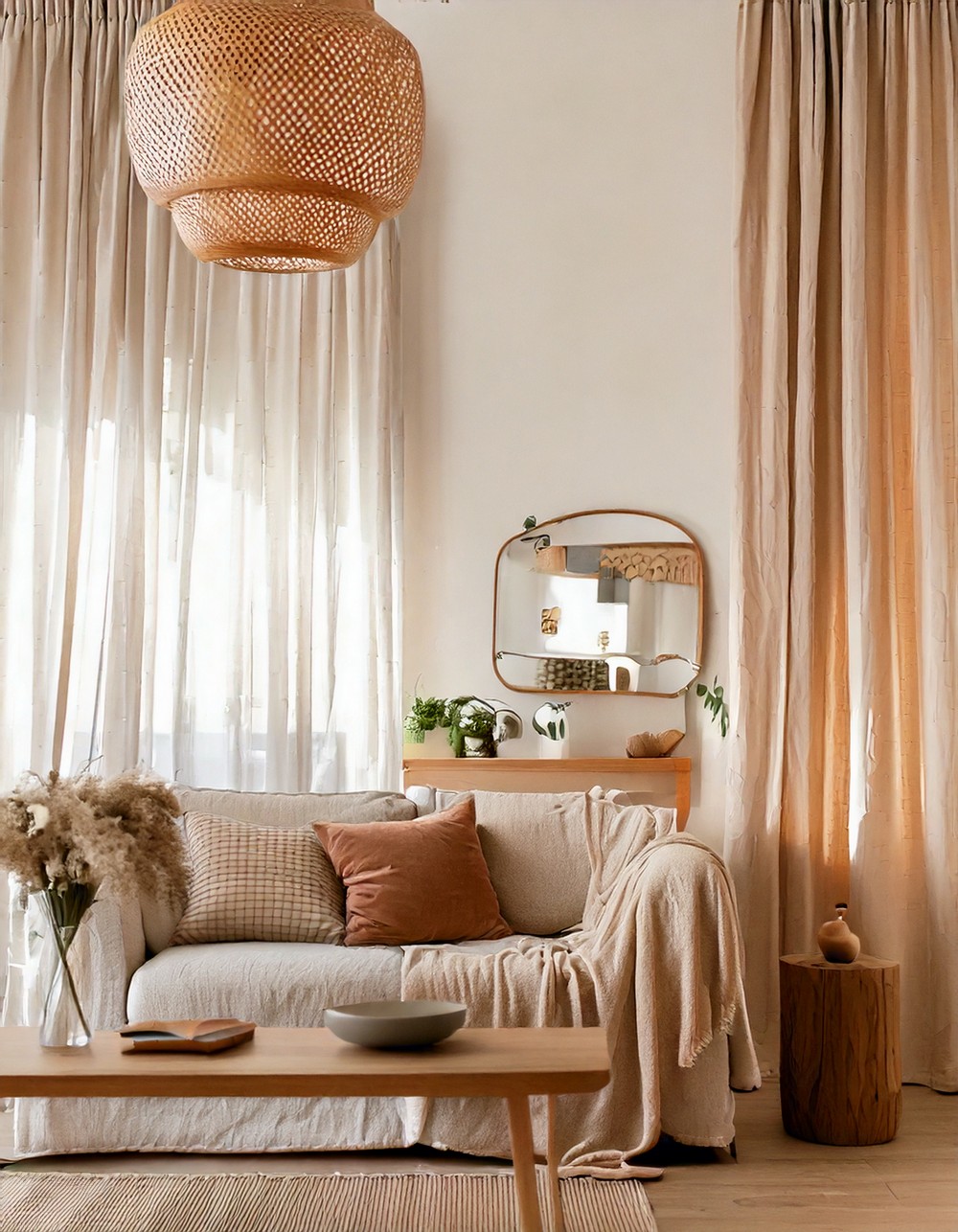 Dainty Curtains and Drapes for a Light, Airy Look