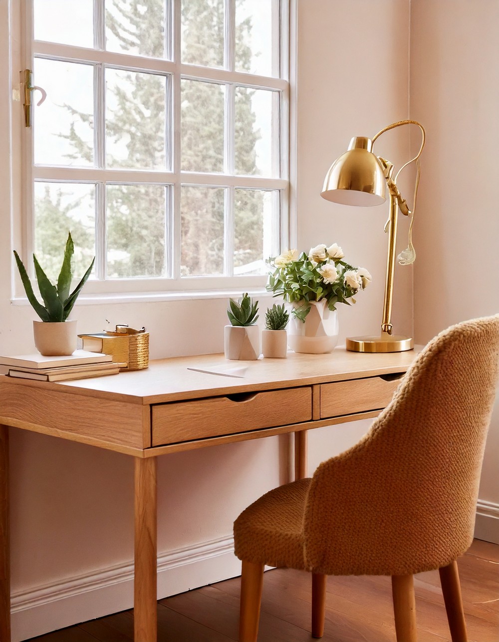 Feminine Home Office Setup for Productivity and Style