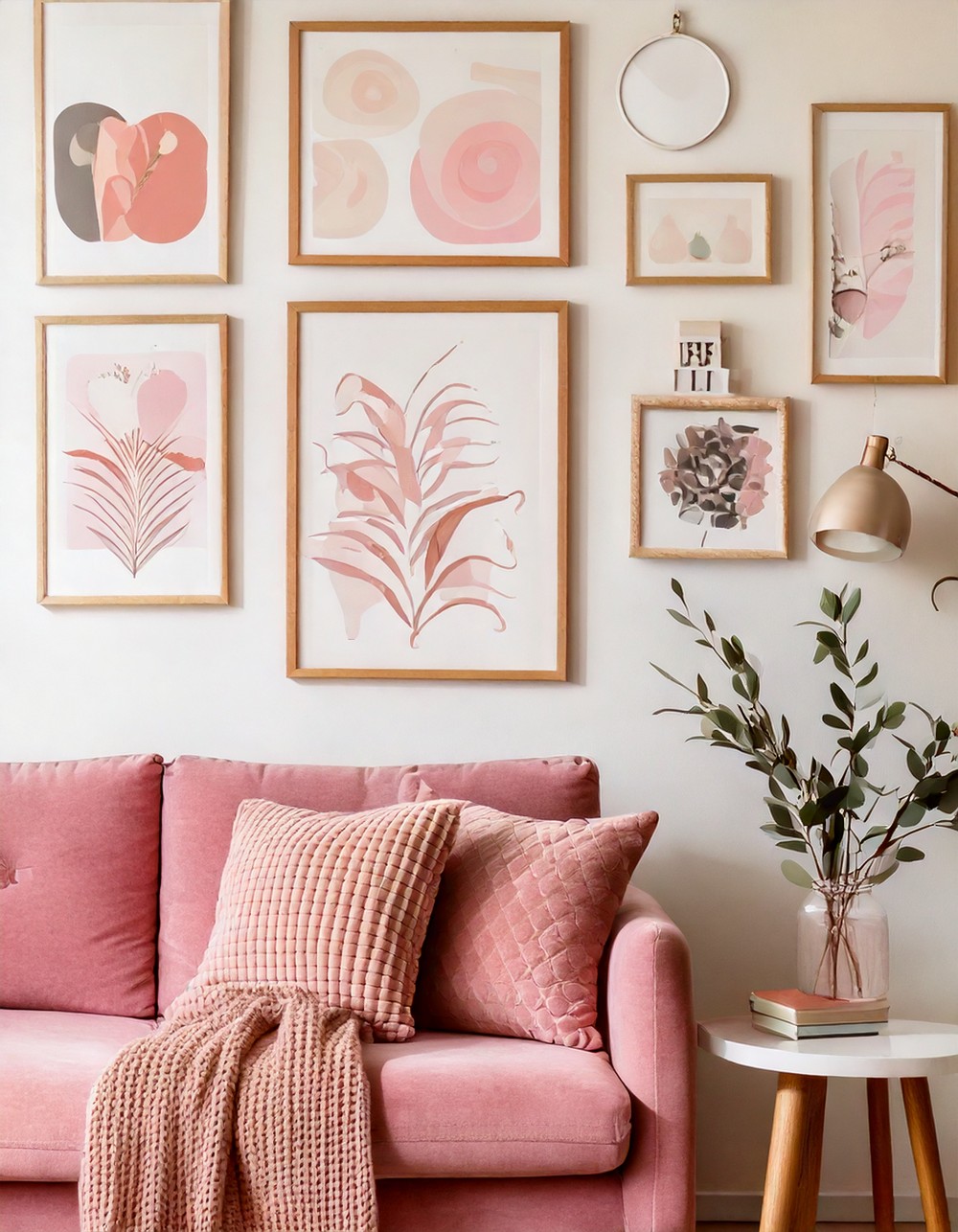 Girly Gallery Wall Idea to Personalize Your Space