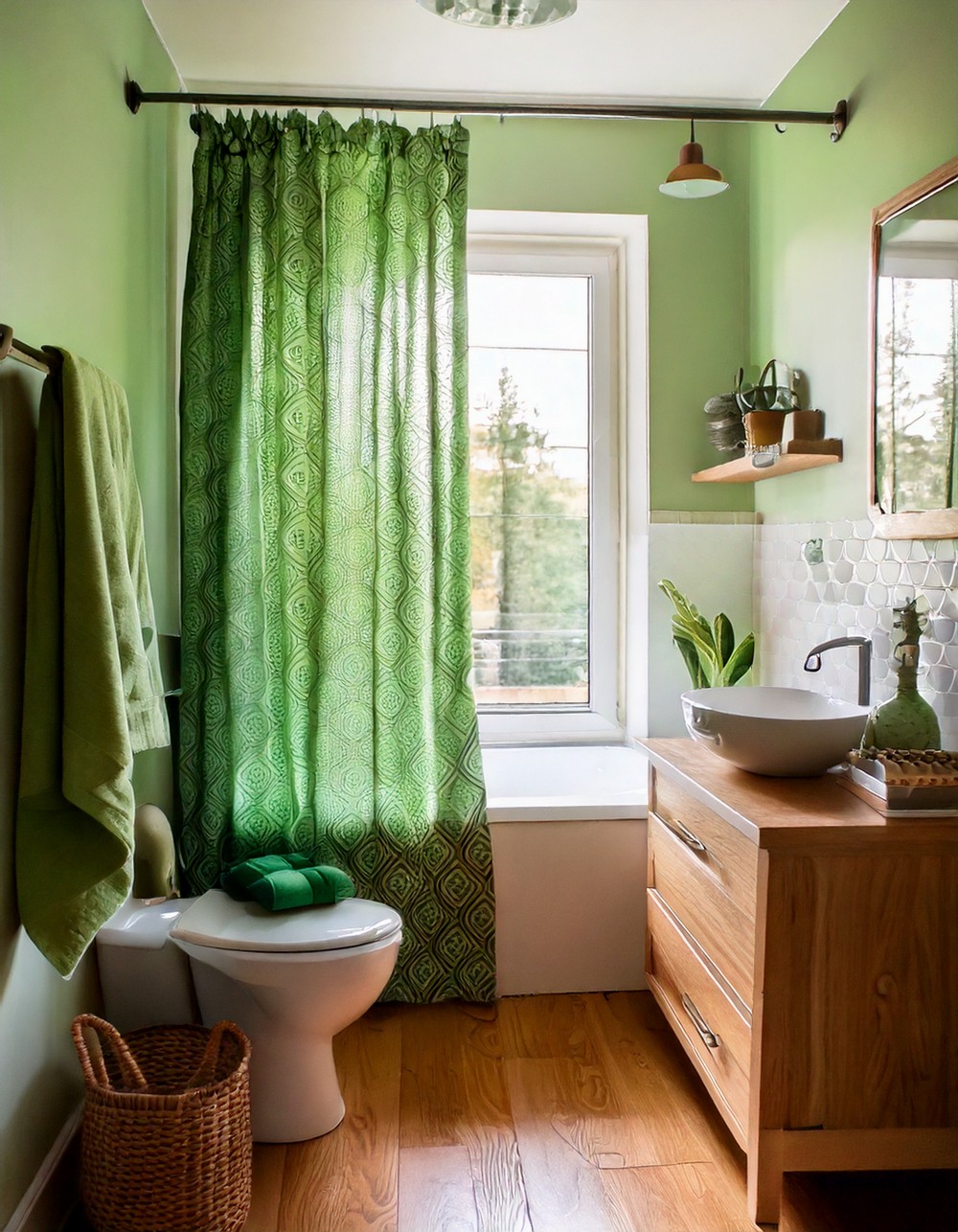 Green Accents in Decor