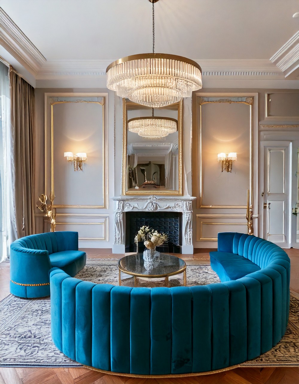 High-End Flooring Ideas for Luxury Living Rooms