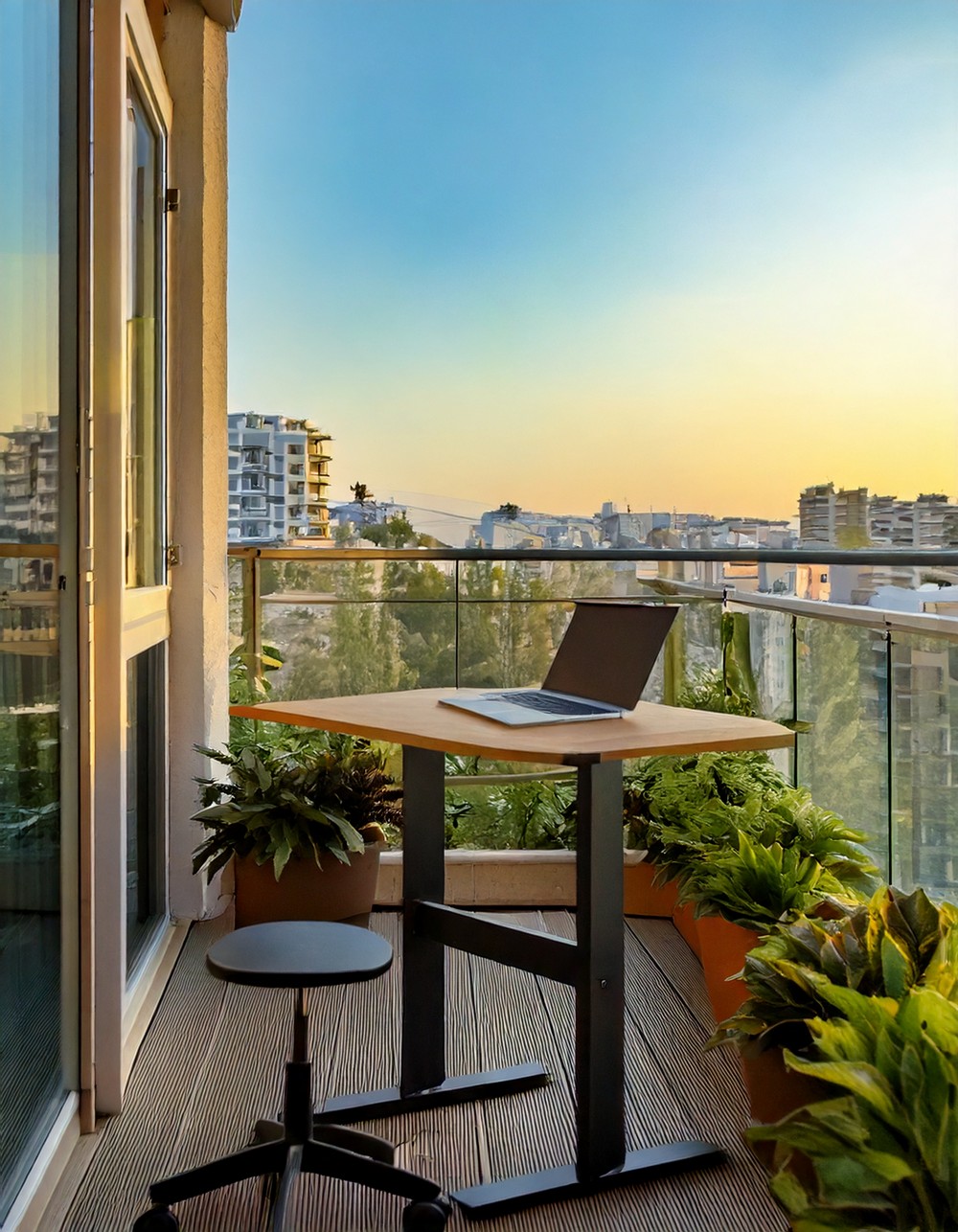 How to Set Up a Standing Desk on Your Balcony