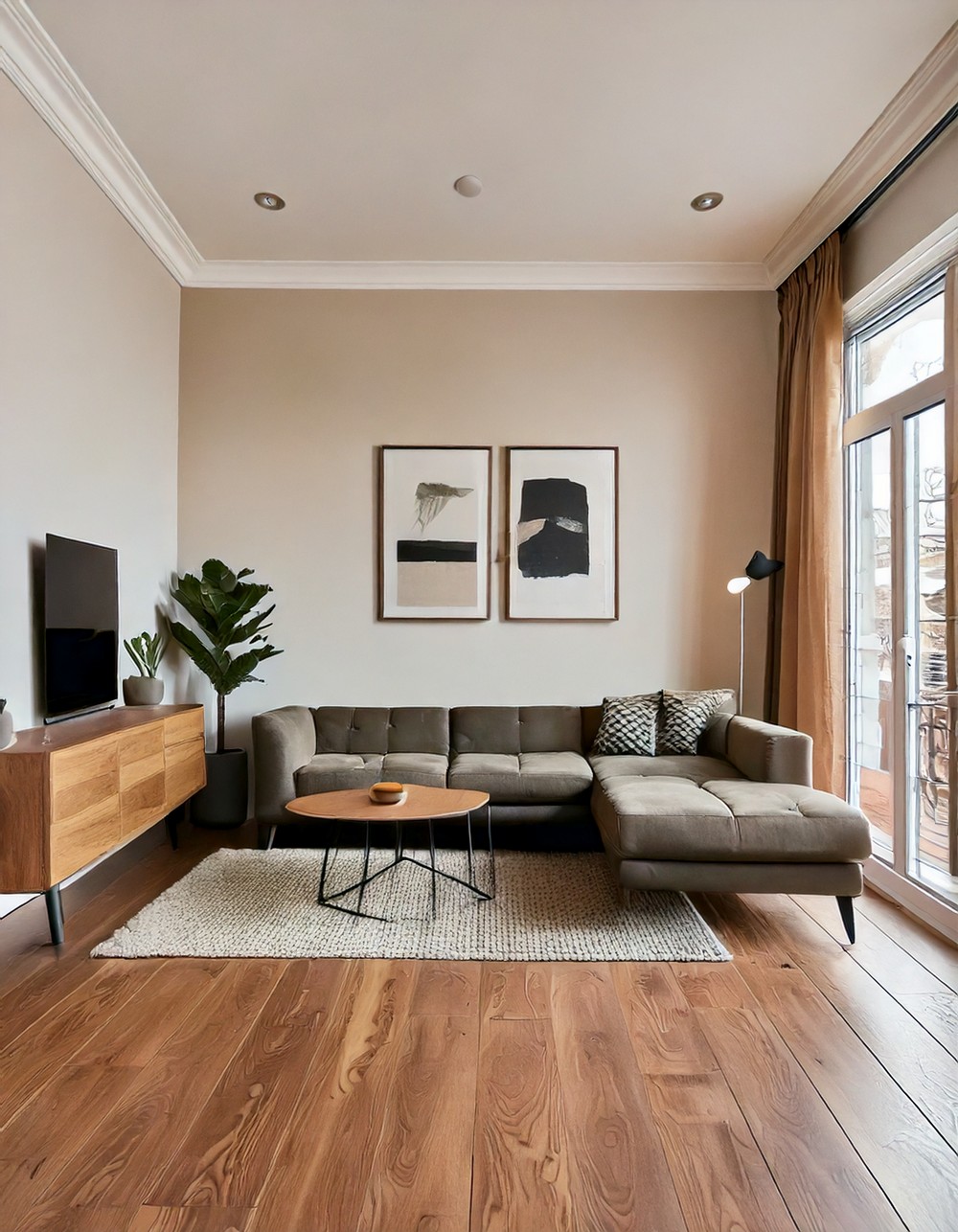 Living Room Vinyl Flooring Versatile and Stylish