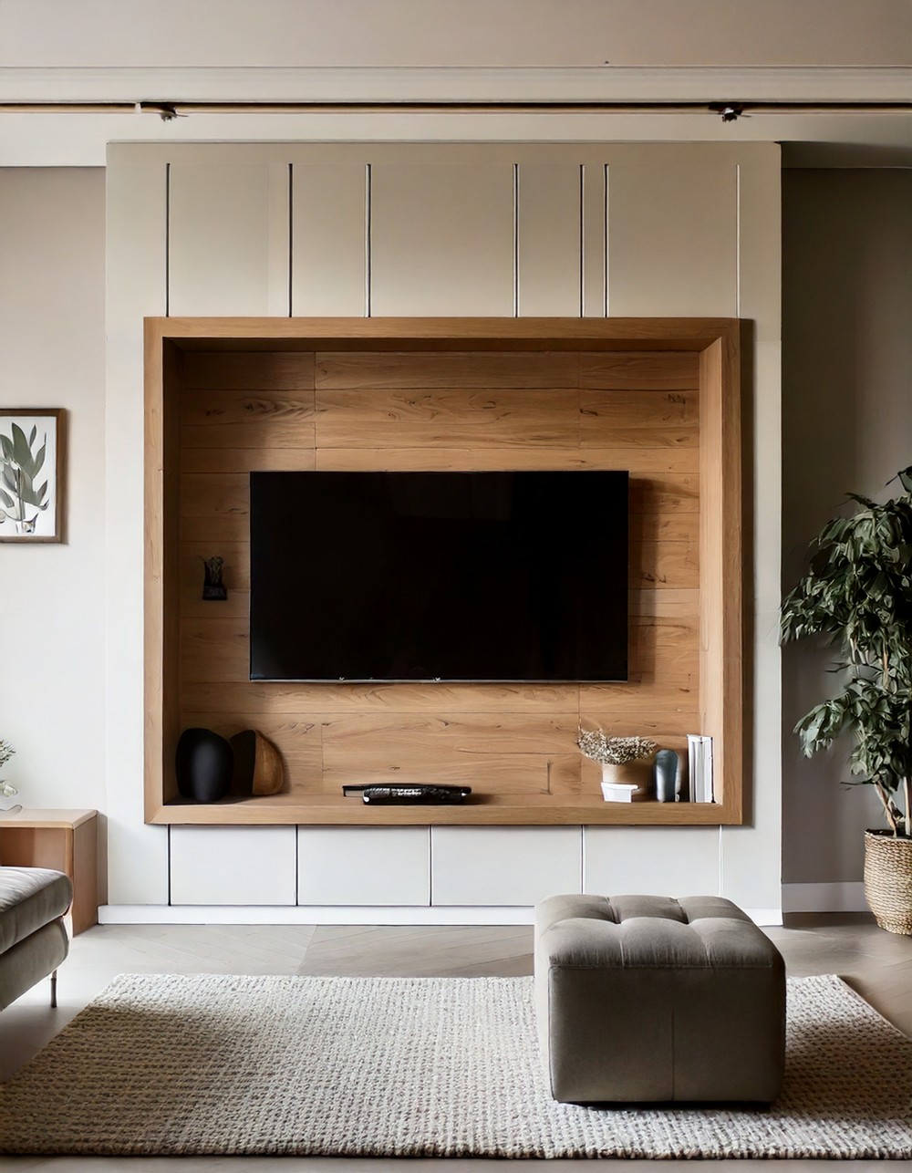 Minimalist TV Wall for a Clean Aesthetic