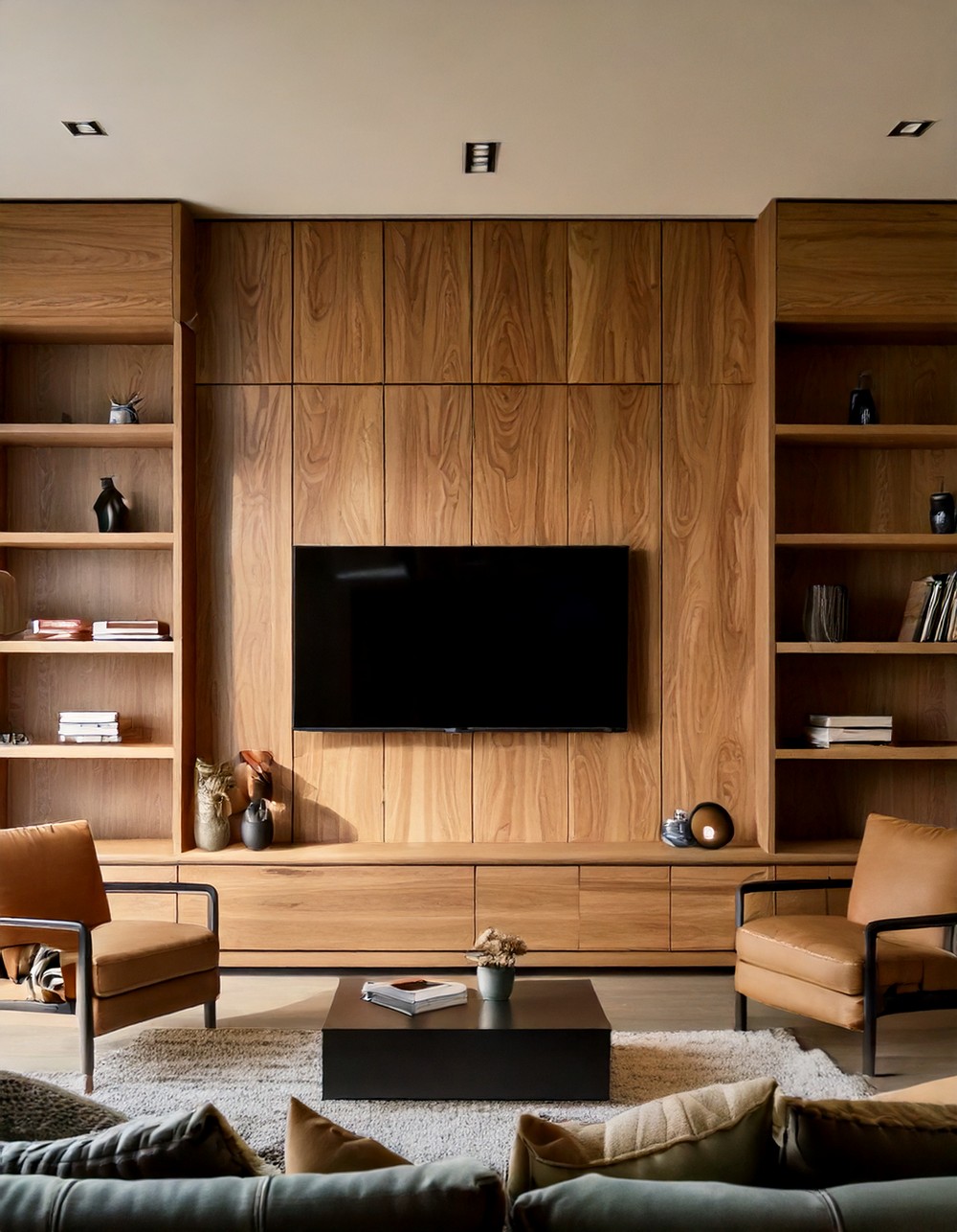 Rectangle Living Room Ideas With a TV as the Focal Point