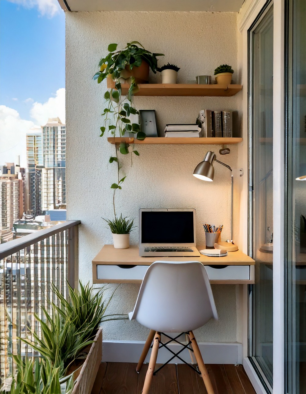 Small Balcony Office Ideas for Apartments