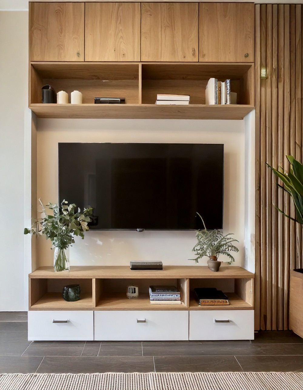 Smart Storage Cabinets Around the TV