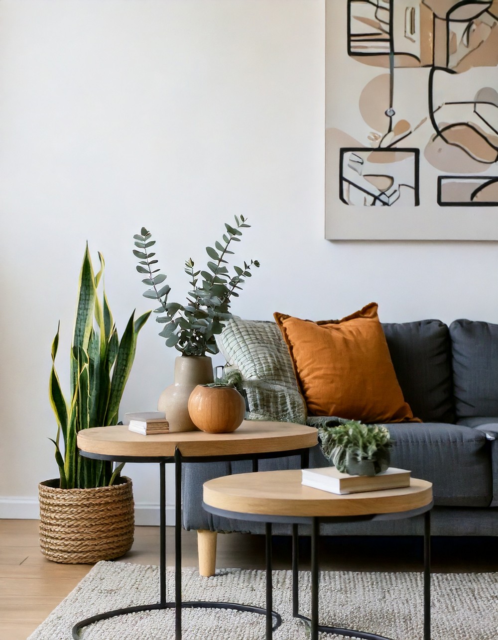 Space-Saving Nesting Tables for Small Living Rooms