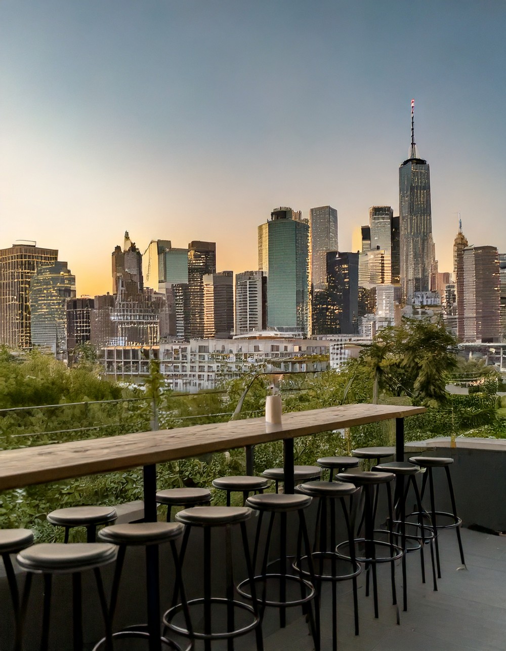 Using a Bar Table as a Workspace with a View