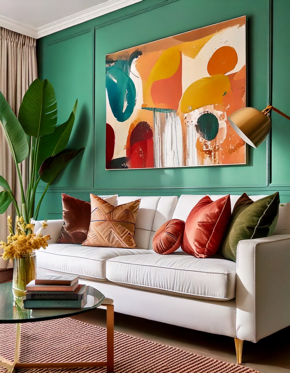 White Sofa Colours Combination That Pops Versus Overpowering