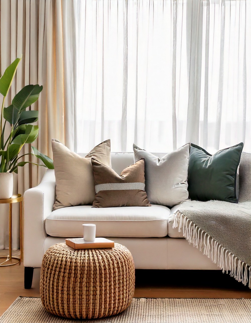 White Sofa Pillow Ideas That Add Personality