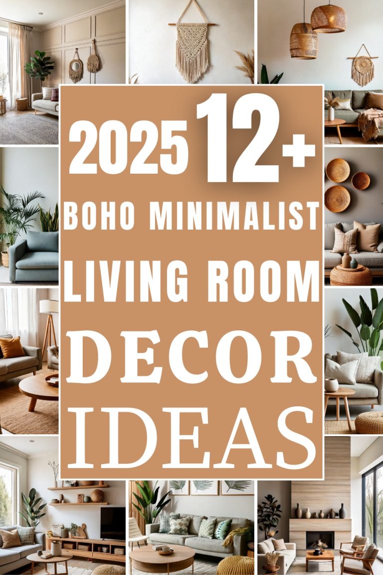 13 Boho Minimalist Living Room Decor Ideas - The Newlywed