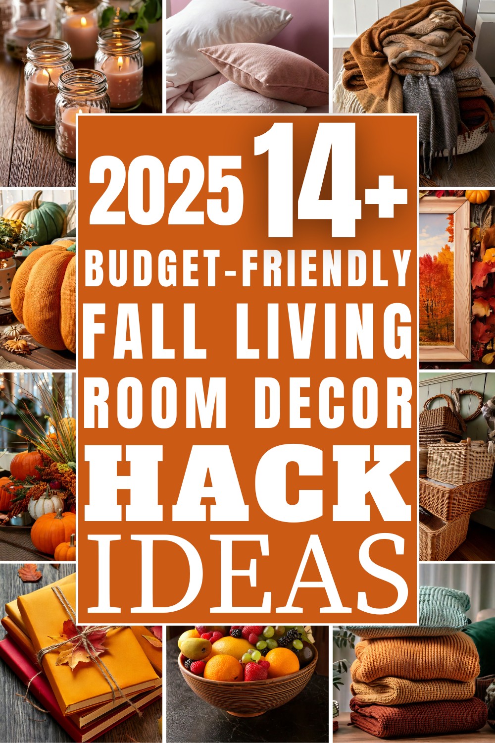 15 Budget-Friendly Fall Living Room Decor Hack Ideas