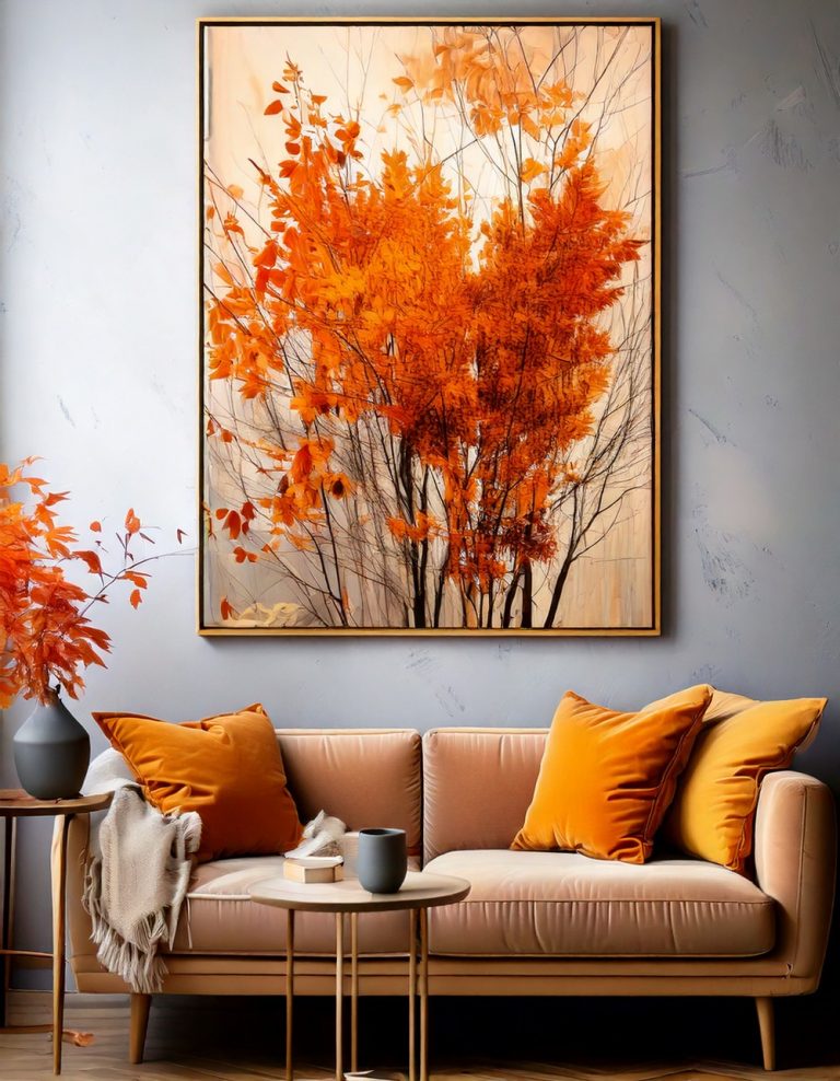 Abstract Fall-Inspired Wall Art