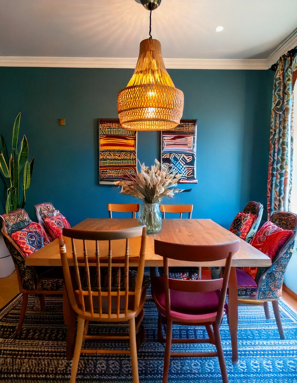 Accessorize with colorful, patterned pillows