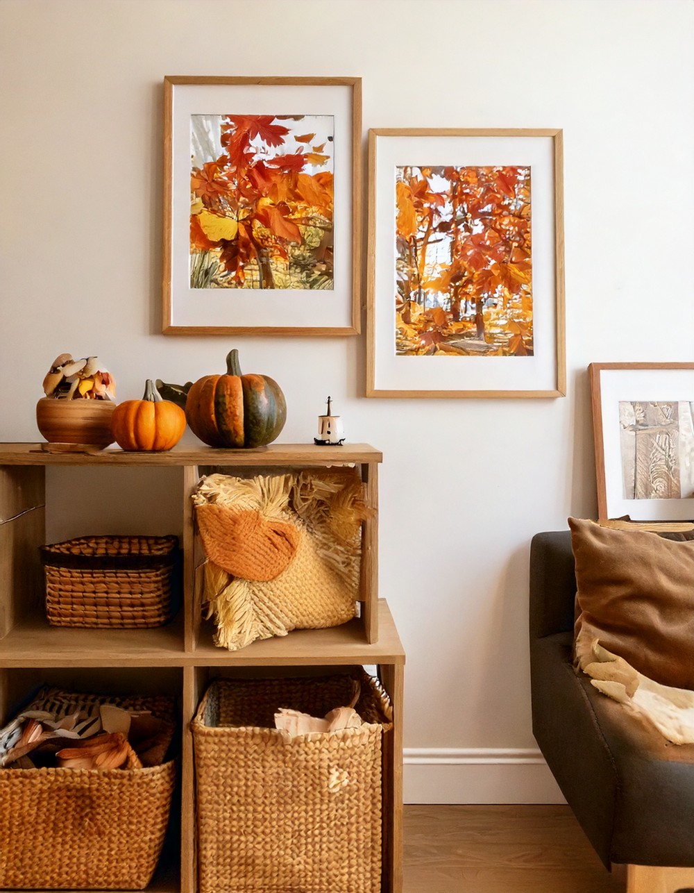 Add Framed Fall-Themed Prints