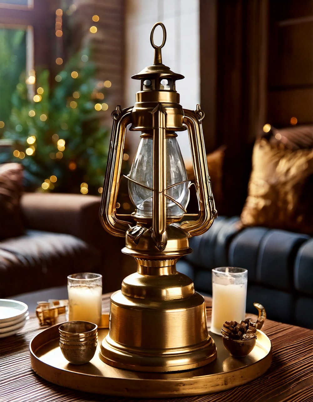 Antique Brass Lantern