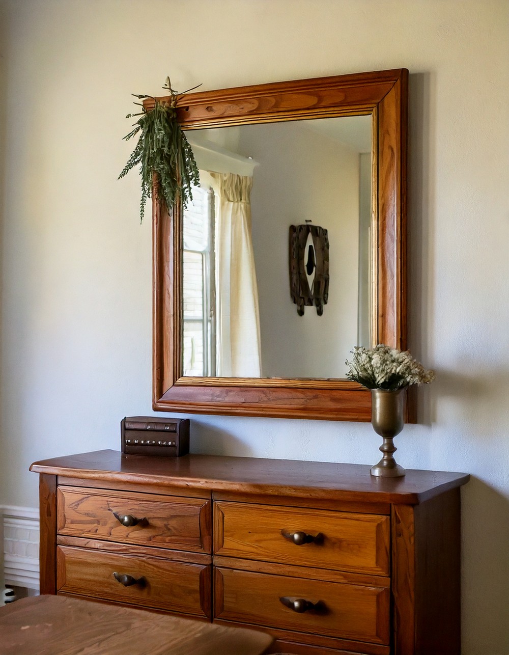 Antique Pine Mirror
