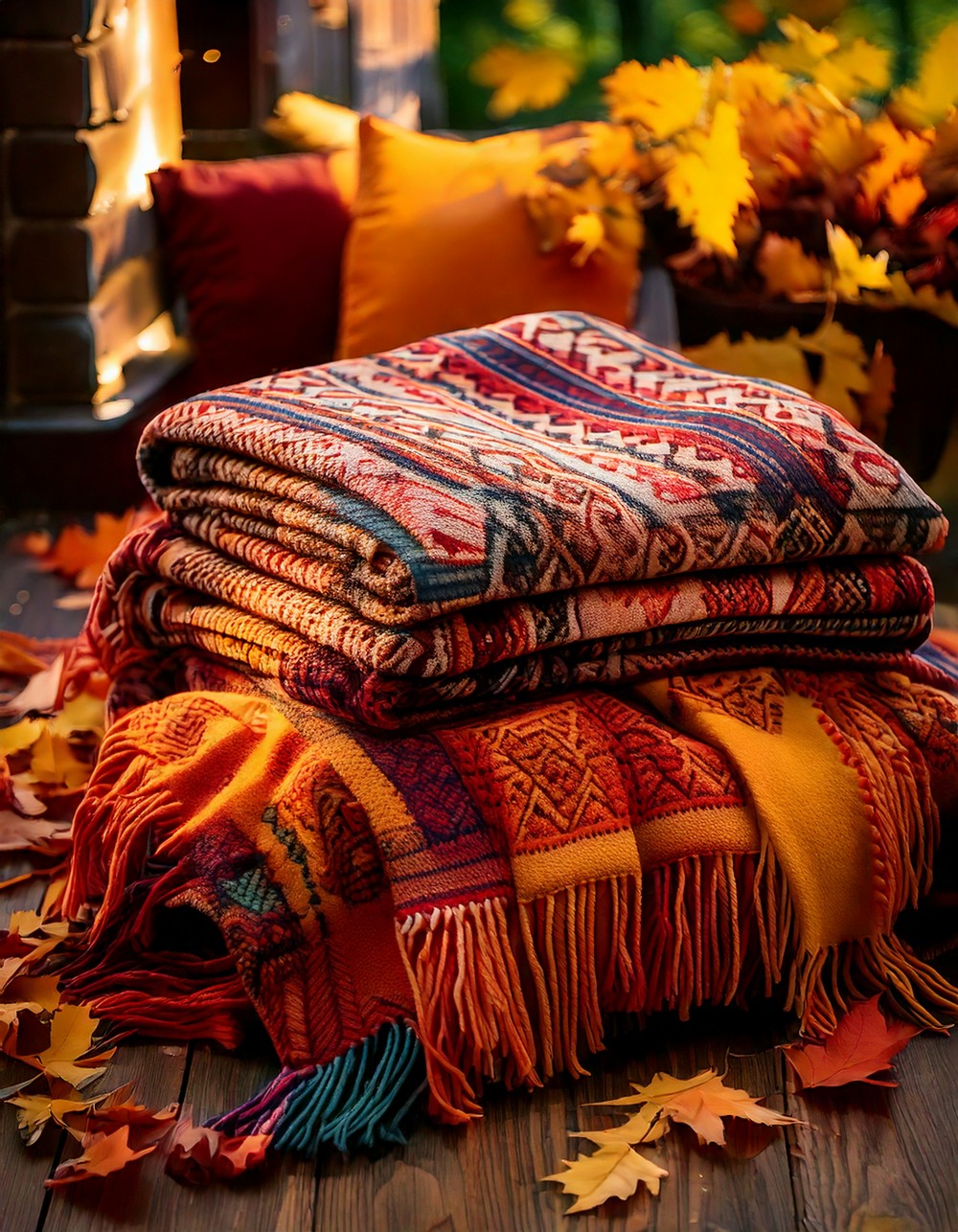 Aztec-Inspired Fall Blankets