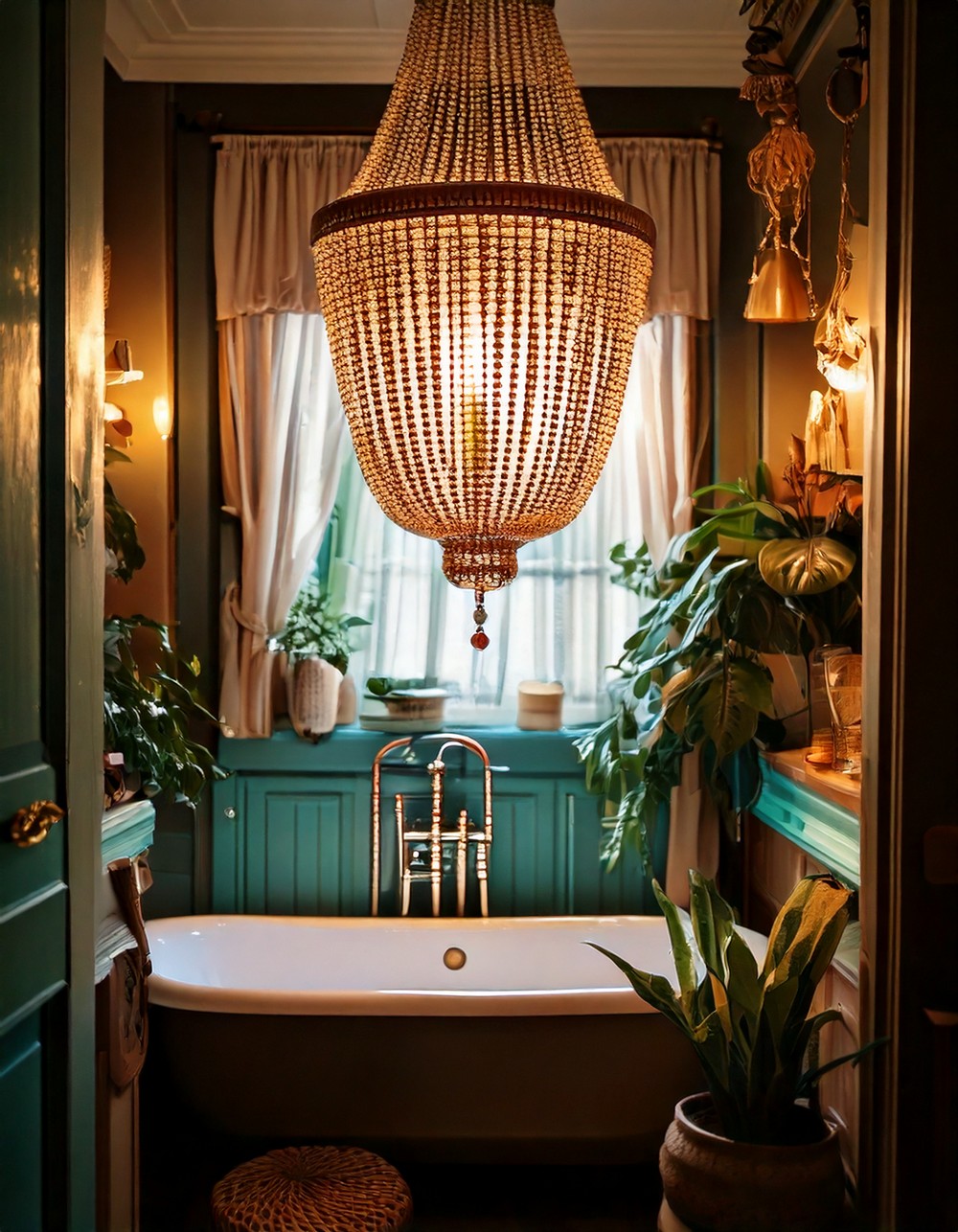 Beaded Chandelier