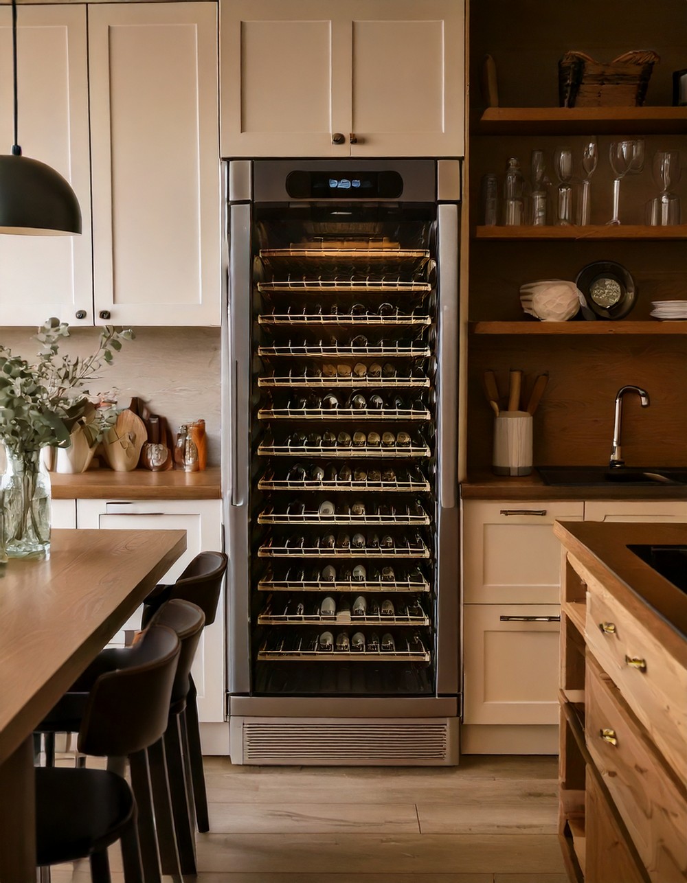 Built-in wine refrigerator