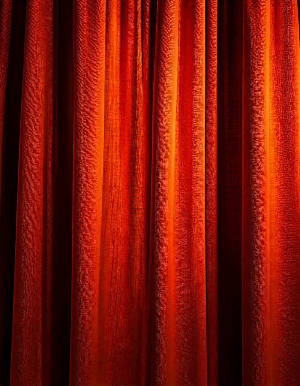 Burnt Orange Linen Curtains