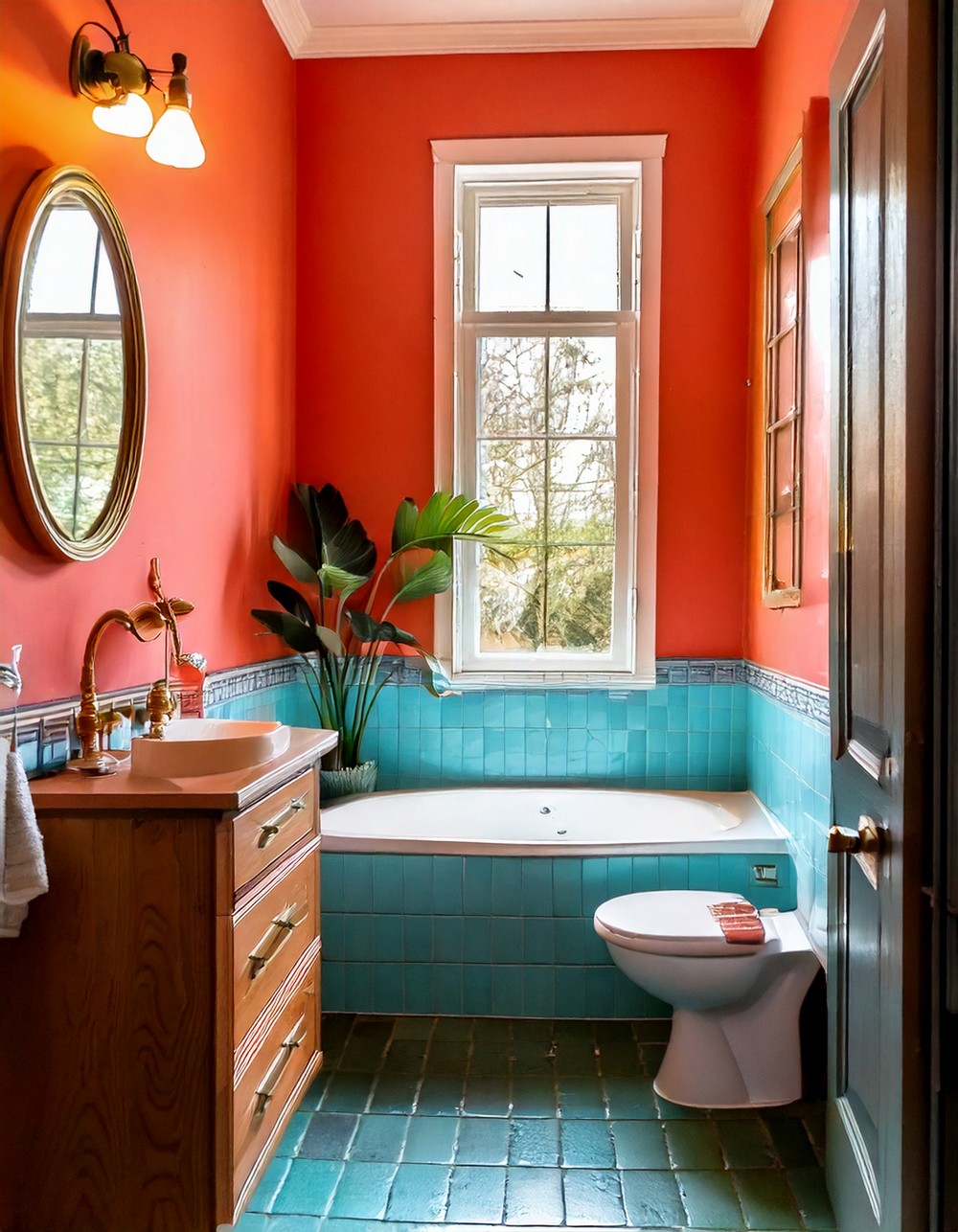 Coral and Aqua Lighting