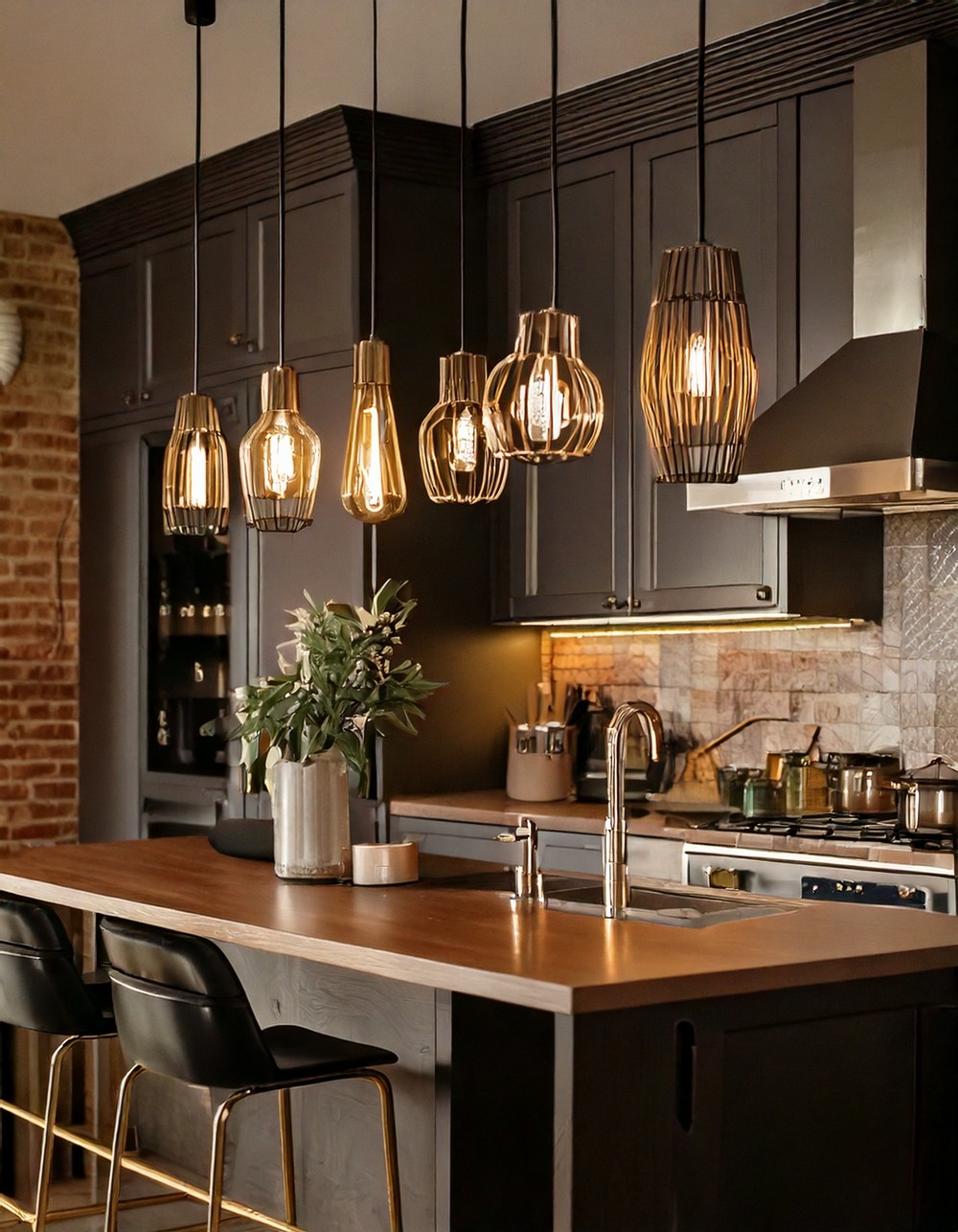 Custom artisan pendant lighting